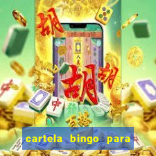 cartela bingo para cha de cozinha imprimir gratis