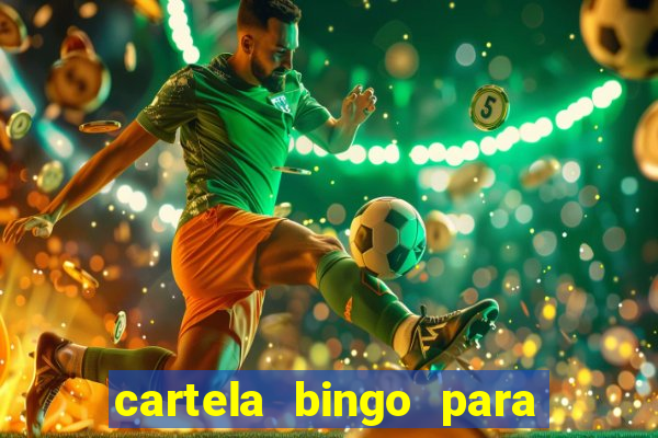 cartela bingo para cha de cozinha imprimir gratis